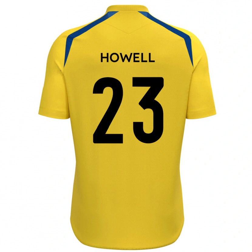 Danxen Criança Camisola Finn Howell #23 Amarelo Azul Principal 2025/26 Camisa