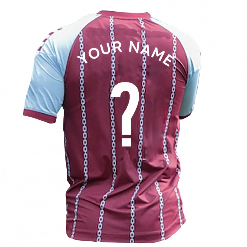 Danxen Criança Camisola Seu Nome #0 Azul Celeste Ferrugem Vermelho Principal 2025/26 Camisa