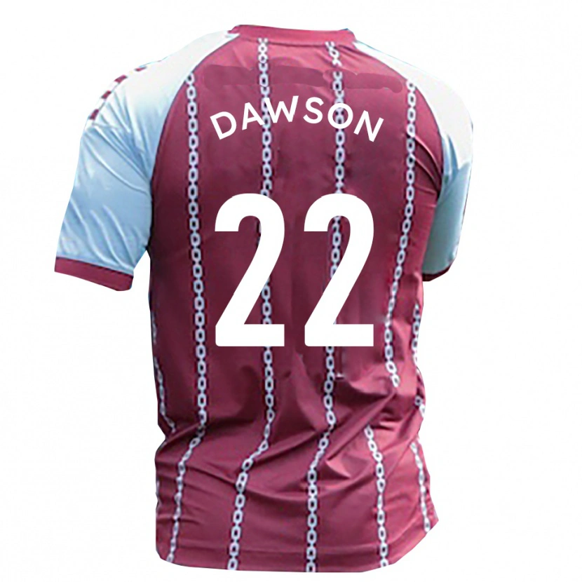 Danxen Criança Camisola Joey Dawson #22 Azul Celeste Ferrugem Vermelho Principal 2025/26 Camisa