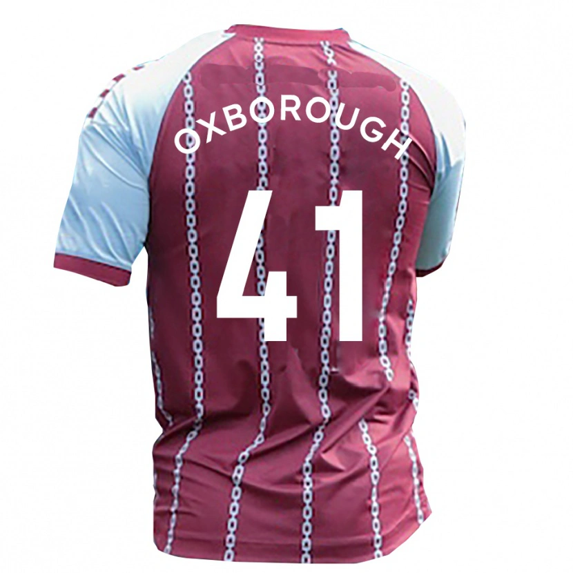 Danxen Criança Camisola Ewan Oxborough #41 Azul Celeste Ferrugem Vermelho Principal 2025/26 Camisa