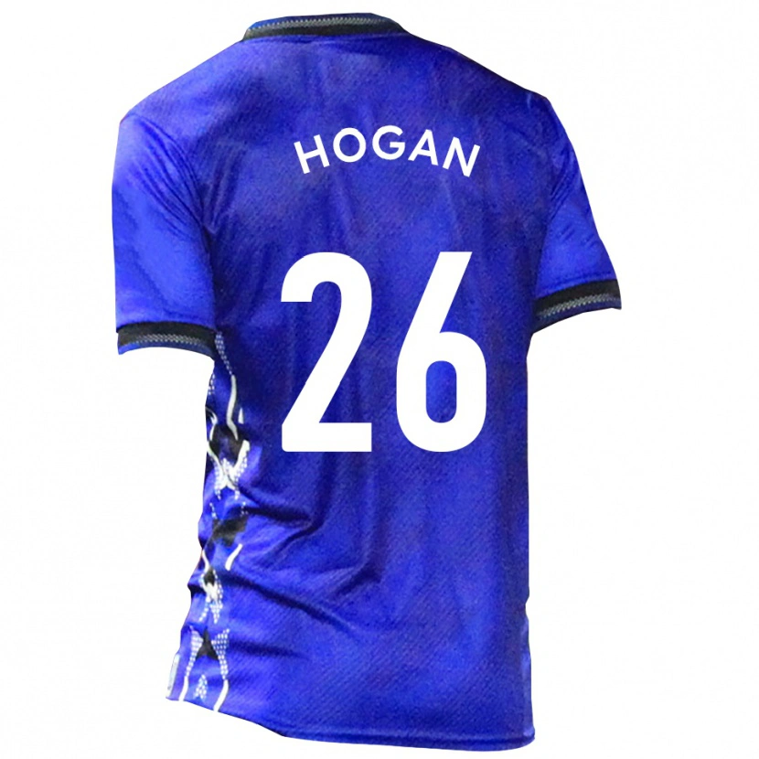 Danxen Criança Camisola Liam Hogan #26 Azul Branco Principal 2025/26 Camisa