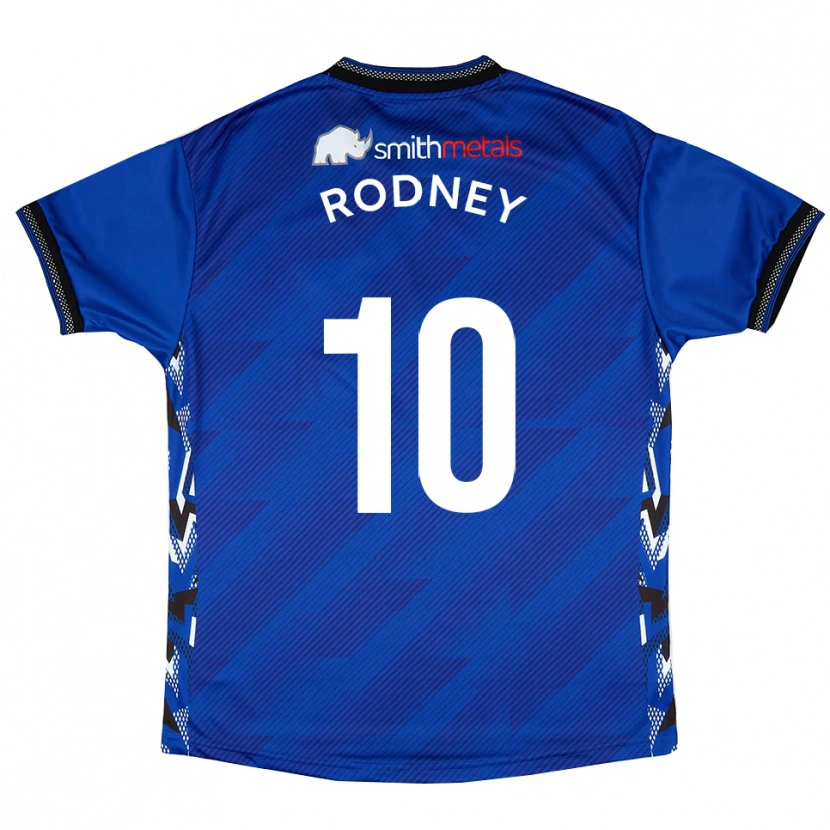 Danxen Criança Camisola Devante Rodney #10 Azul Branco Principal 2025/26 Camisa
