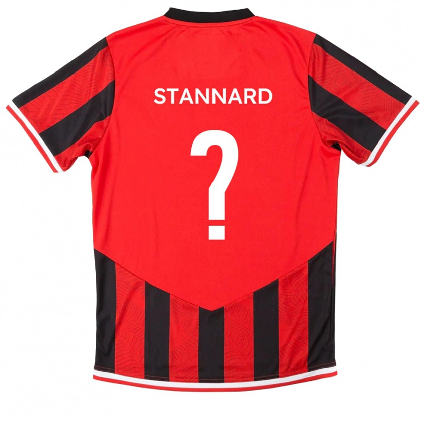 Danxen Criança Camisola Anya Stannard #0 Vermelho Preto Principal 2025/26 Camisa