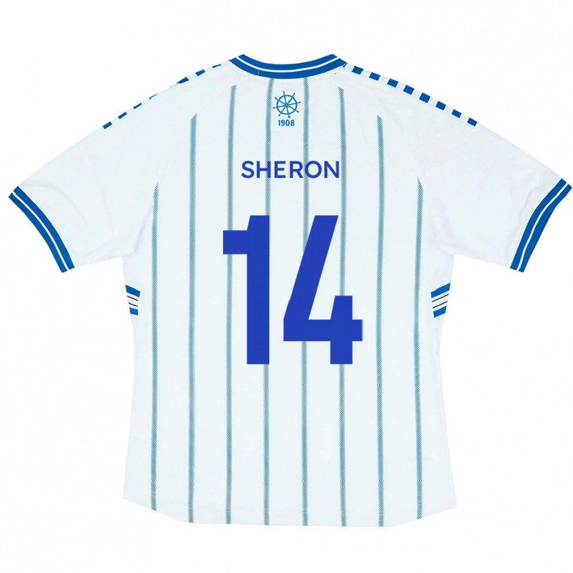 Danxen Criança Camisola Nathan Sheron #14 Branco Azul Principal 2025/26 Camisa