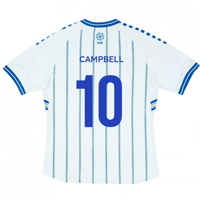 Danxen Criança Camisola Adam Campbell #10 Branco Azul Principal 2025/26 Camisa