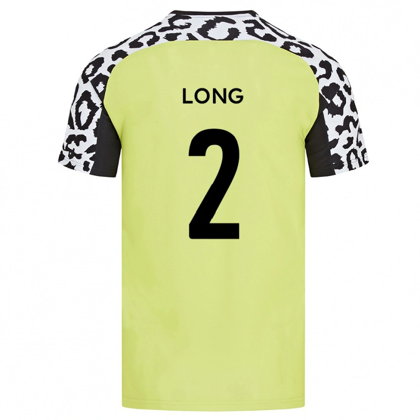 Danxen Criança Camisola Sean Long #2 Amarelo Fluorescente Principal 2025/26 Camisa