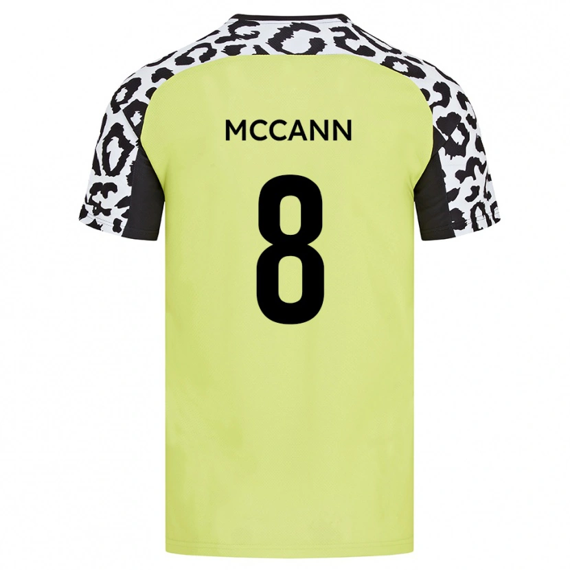 Danxen Criança Camisola Charlie Mccann #8 Amarelo Fluorescente Principal 2025/26 Camisa