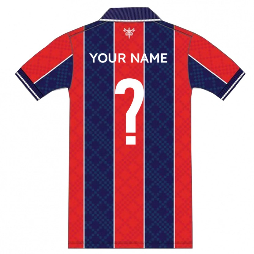 Danxen Criança Camisola Seu Nome #0 Vermelho Azul Marinho Principal 2025/26 Camisa