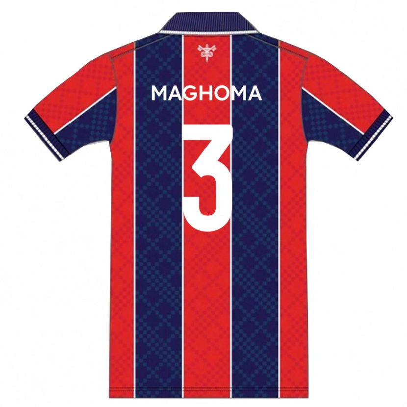 Danxen Criança Camisola Christian Maghoma #3 Vermelho Azul Marinho Principal 2025/26 Camisa