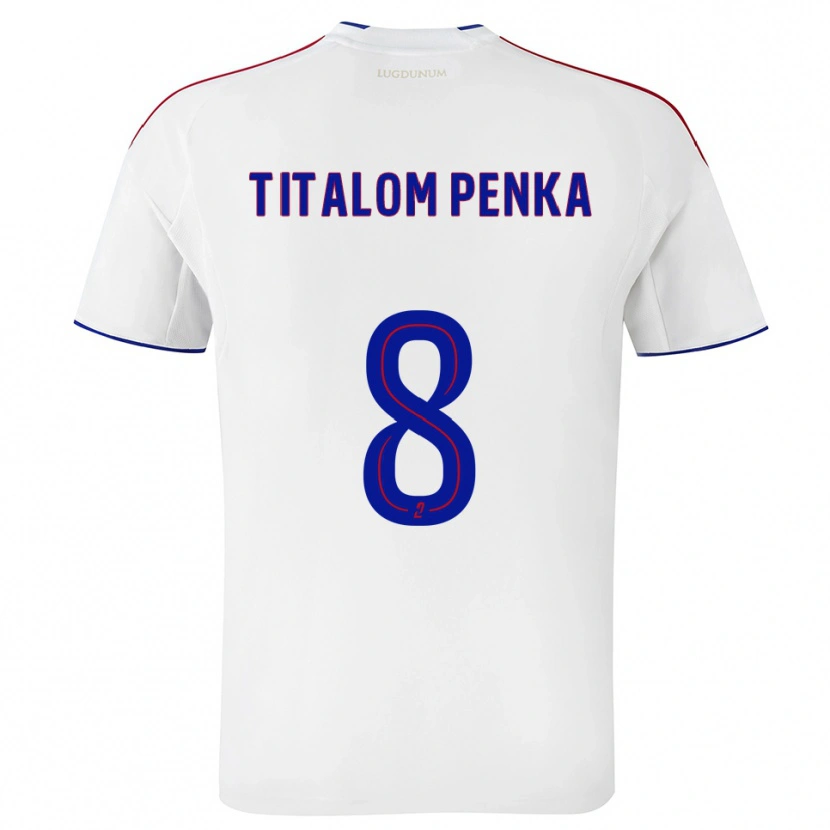 Danxen Criança Camisola Edwin Titalom Penka #8 Branco Vermelho Principal 2025/26 Camisa