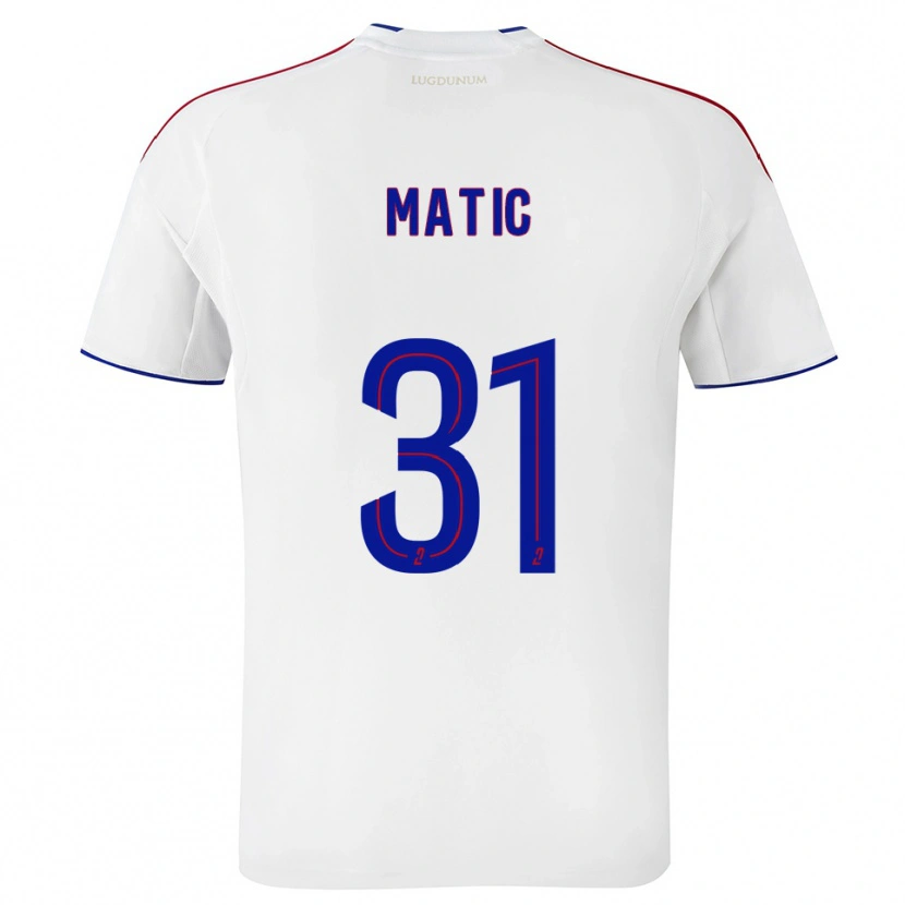Danxen Criança Camisola Nemanja Matic #31 Branco Vermelho Principal 2025/26 Camisa