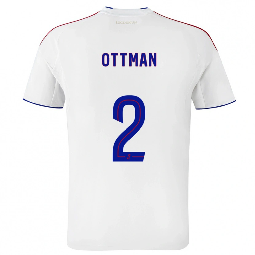 Danxen Criança Camisola Ottman Katırağ #2 Branco Vermelho Principal 2025/26 Camisa