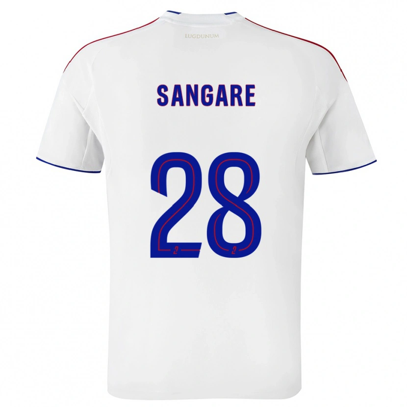 Danxen Criança Camisola Wassa Sangaré #28 Branco Vermelho Principal 2025/26 Camisa