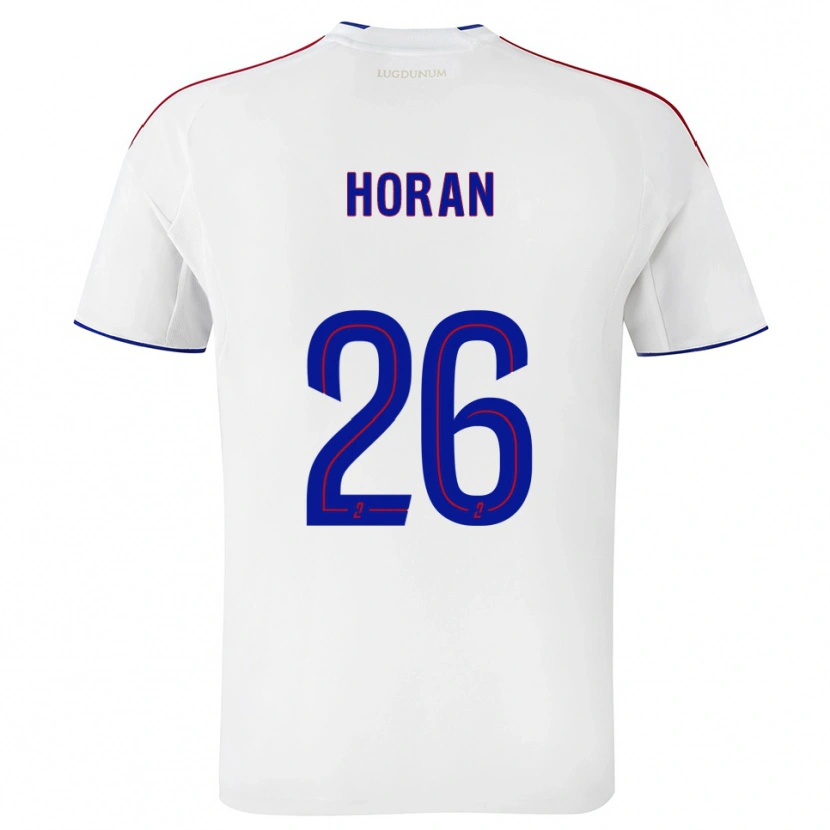 Danxen Criança Camisola Lindsey Horan #26 Branco Vermelho Principal 2025/26 Camisa