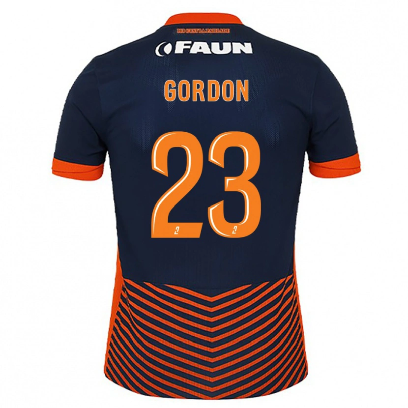 Danxen Criança Camisola Sh'nia Gordon #23 Azul Meia-Noite Laranja Principal 2025/26 Camisa