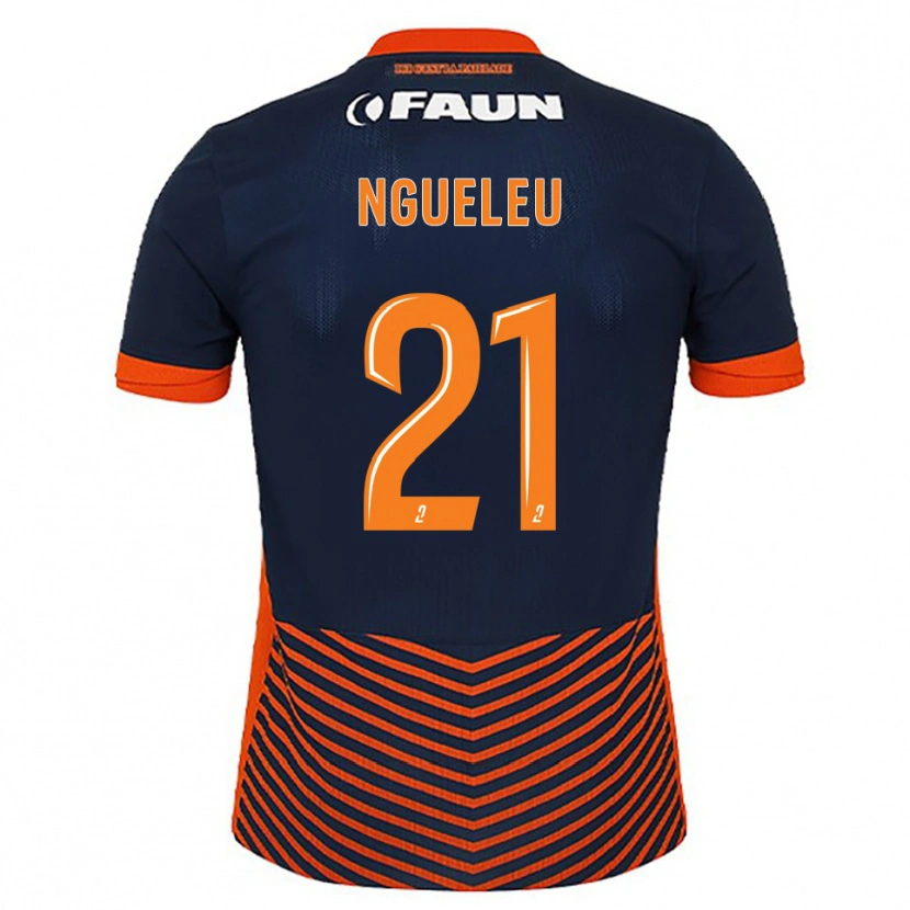 Danxen Criança Camisola Nina Ngueleu #21 Azul Meia-Noite Laranja Principal 2025/26 Camisa
