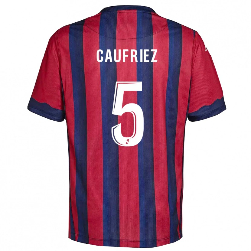 Danxen Criança Camisola Maximiliano Caufriez #5 Vinho Azul Marinho Principal 2025/26 Camisa