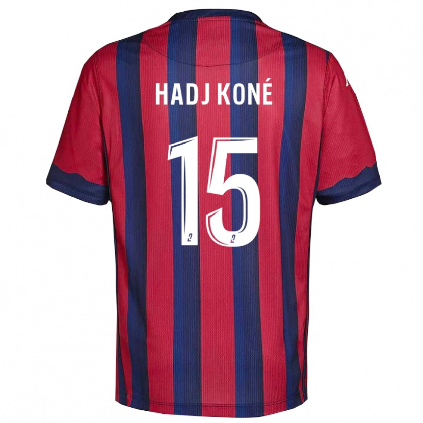 Danxen Criança Camisola El Hadj Koné #15 Vinho Azul Marinho Principal 2025/26 Camisa