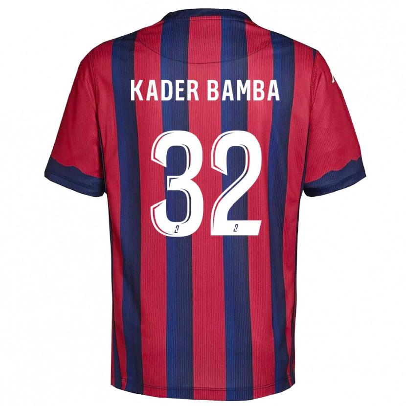Danxen Criança Camisola Abdoul Kader Bamba #32 Vinho Azul Marinho Principal 2025/26 Camisa