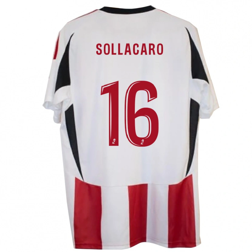 Danxen Criança Camisola François-Joseph Sollacaro #16 Vermelho Azul Principal 2025/26 Camisa