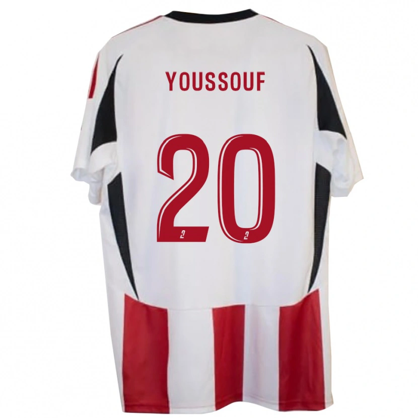 Danxen Criança Camisola Mohamed Youssouf #20 Vermelho Azul Principal 2025/26 Camisa