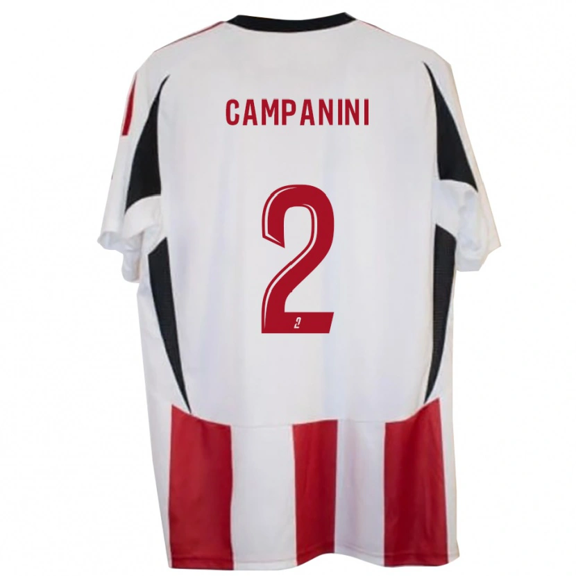 Danxen Criança Camisola Thibault Campanini #2 Vermelho Azul Principal 2025/26 Camisa