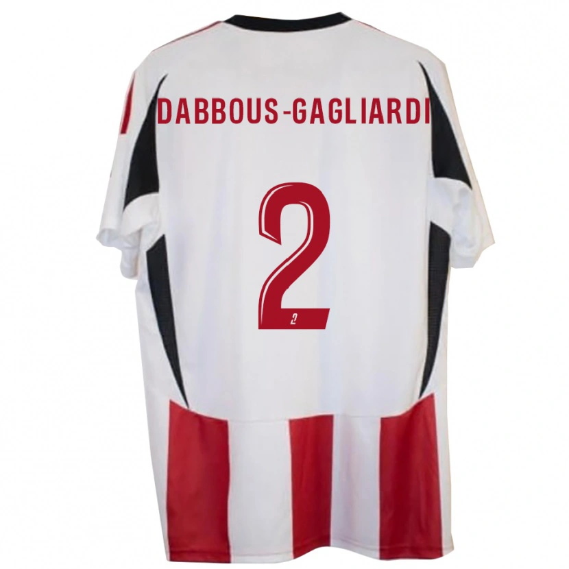 Danxen Criança Camisola Yanis Dabbous-Gagliardi #2 Vermelho Azul Principal 2025/26 Camisa