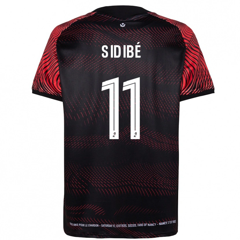 Danxen Criança Camisola Oumar Sidibé #11 Branco Vermelho Principal 2025/26 Camisa