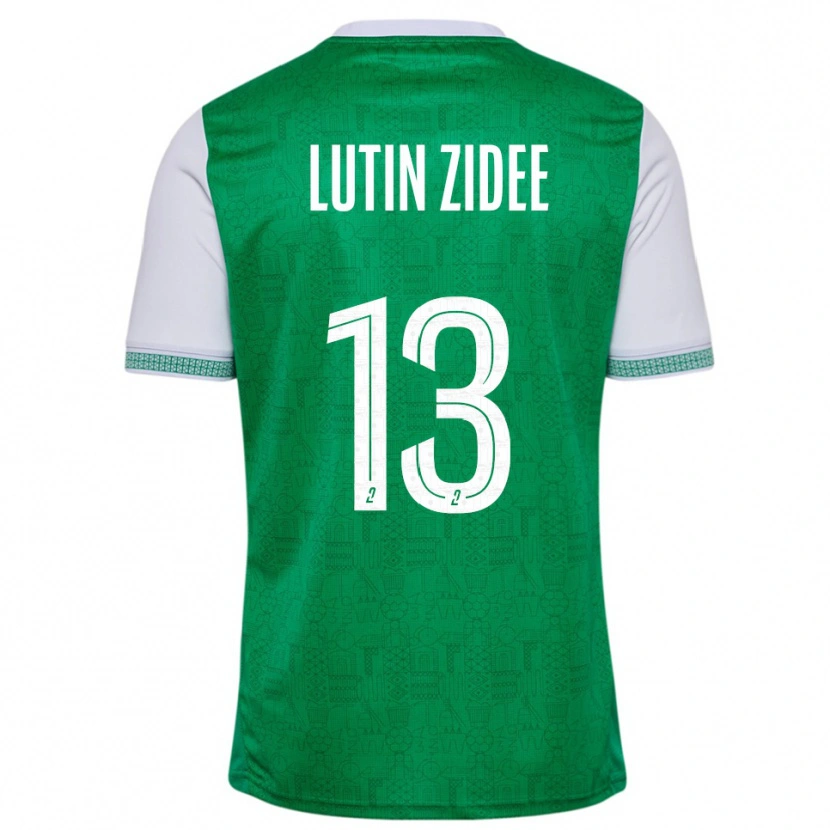 Danxen Criança Camisola Medhy Lutin Zidee #13 Verde Branco Principal 2025/26 Camisa