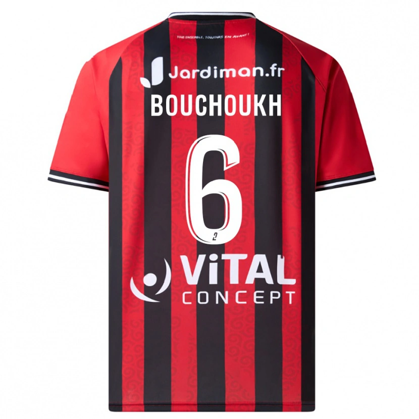 Danxen Criança Camisola Ahmed Bouchoukh #6 Vermelho Preto Principal 2025/26 Camisa