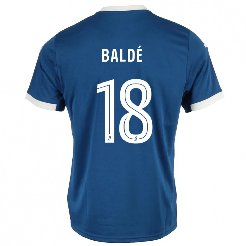 Danxen Criança Camisola Thierno Baldé #18 Azul Branco Principal 2025/26 Camisa