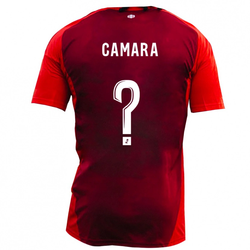 Danxen Criança Camisola Djibril Camara #0 Vermelho Borgonha Principal 2025/26 Camisa