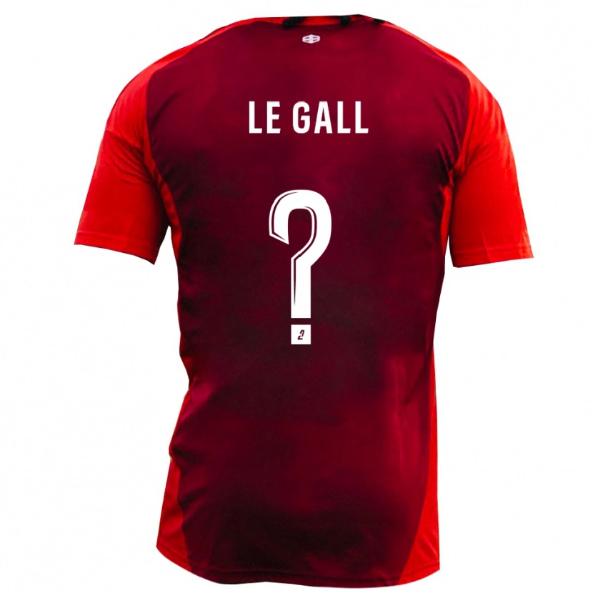 Danxen Criança Camisola Paul Barnet Le Gall #0 Vermelho Borgonha Principal 2025/26 Camisa