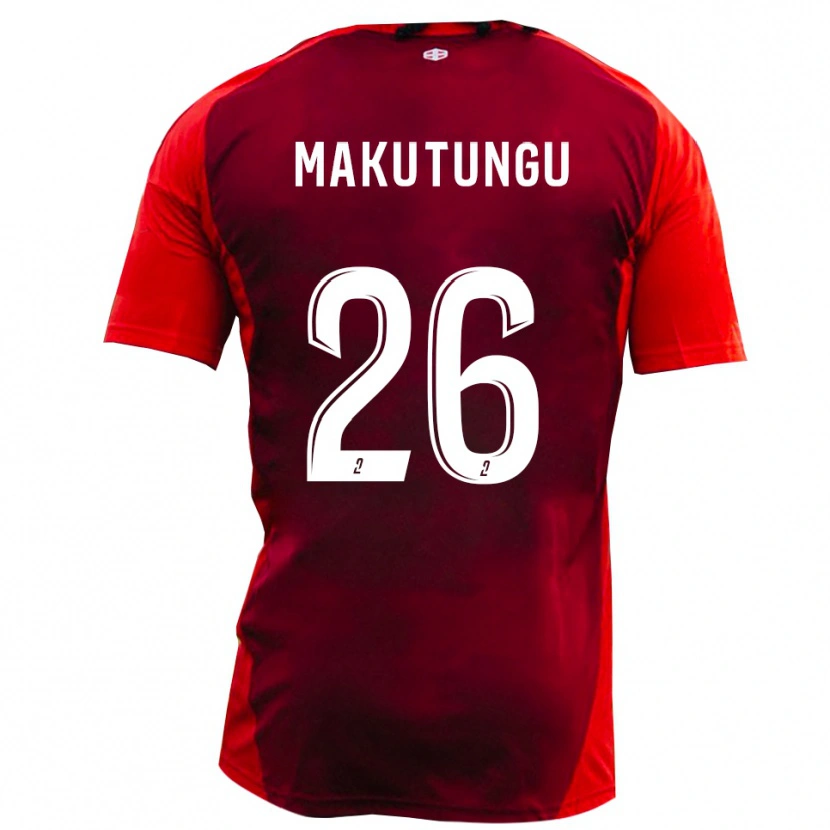 Danxen Criança Camisola Cédric Makutungu #26 Vermelho Borgonha Principal 2025/26 Camisa
