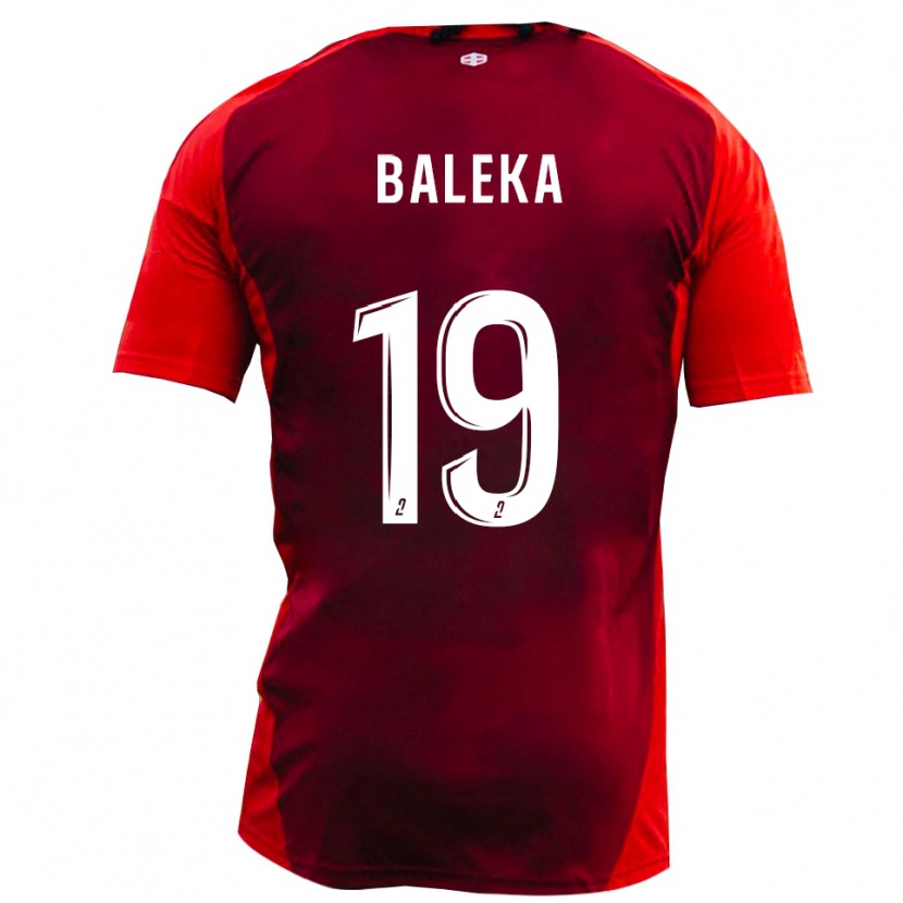 Danxen Criança Camisola Randy Baleka #19 Vermelho Borgonha Principal 2025/26 Camisa