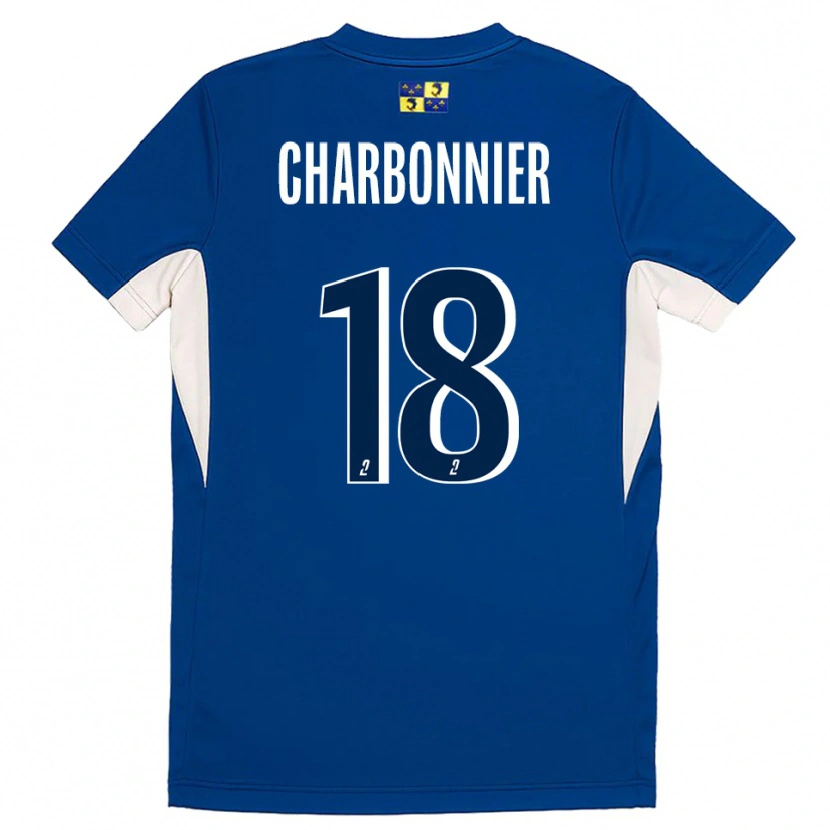 Danxen Criança Camisola Candice Charbonnier #18 Azul Marinho Azul Principal 2025/26 Camisa