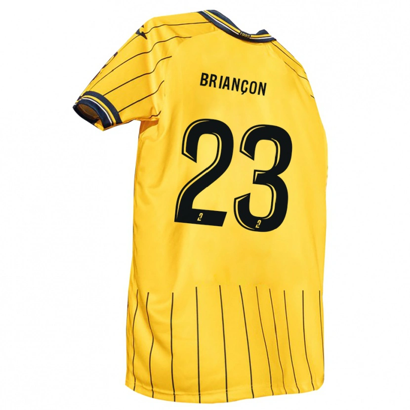 Danxen Criança Camisola Anthony Briançon #23 Amarelo Azul Marinho Principal 2025/26 Camisa