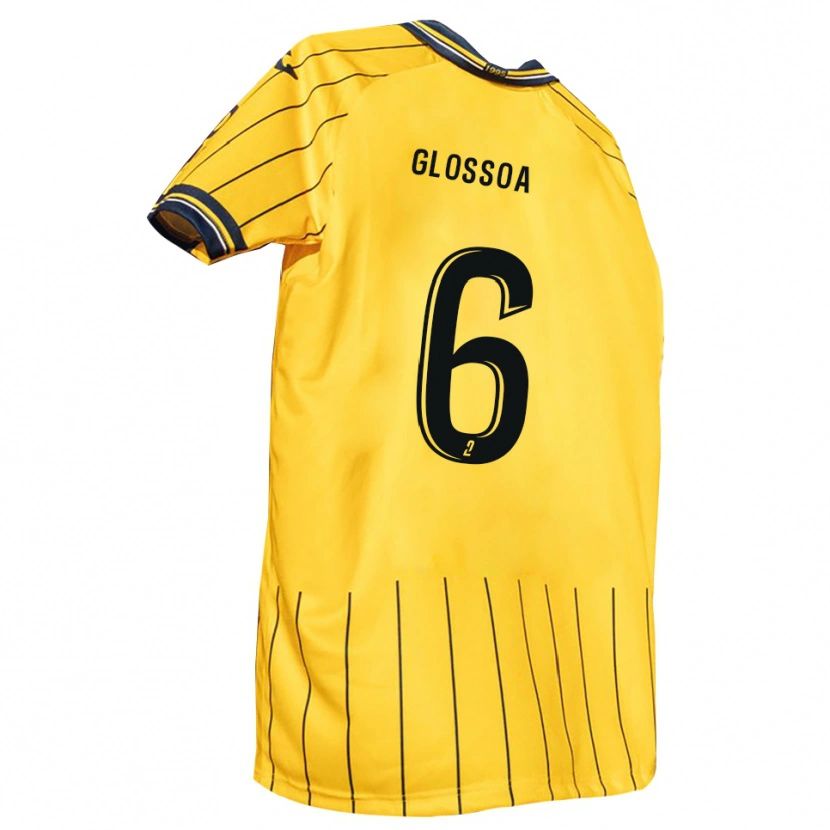 Danxen Criança Camisola Neil Glossoa #6 Amarelo Azul Marinho Principal 2025/26 Camisa