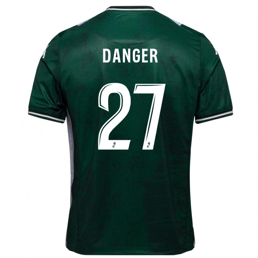 Danxen Criança Camisola Bradley Danger #27 Verde Branco Principal 2025/26 Camisa
