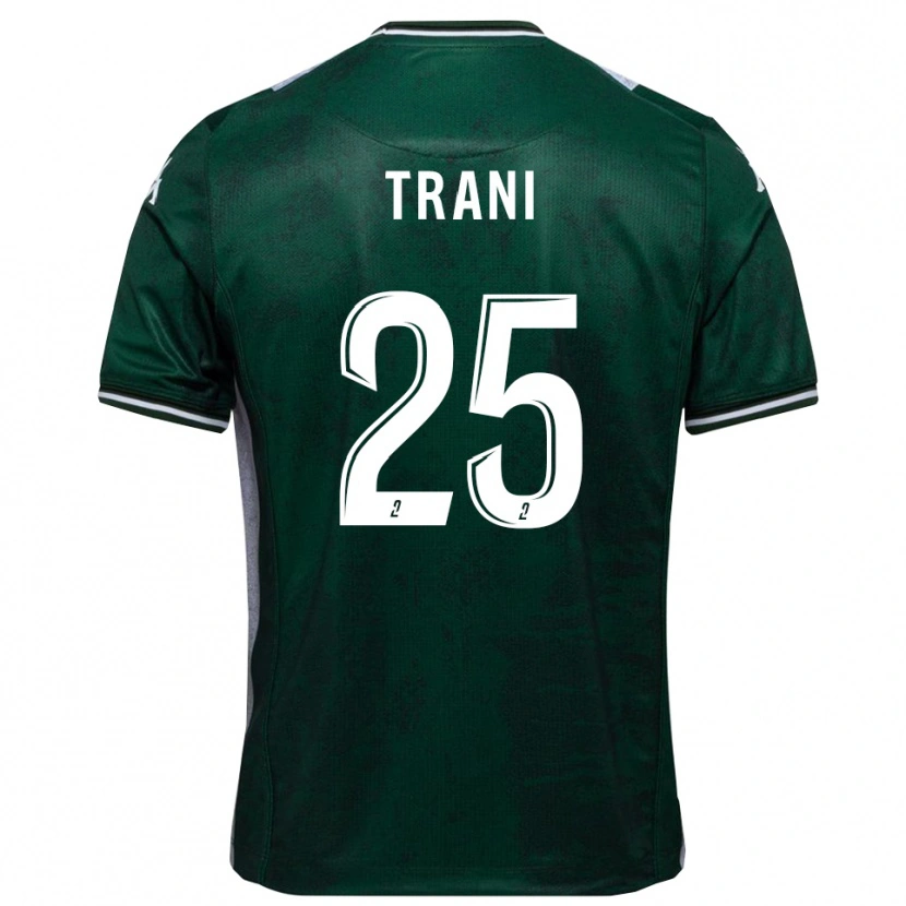 Danxen Criança Camisola Guillaume Trani #25 Verde Branco Principal 2025/26 Camisa