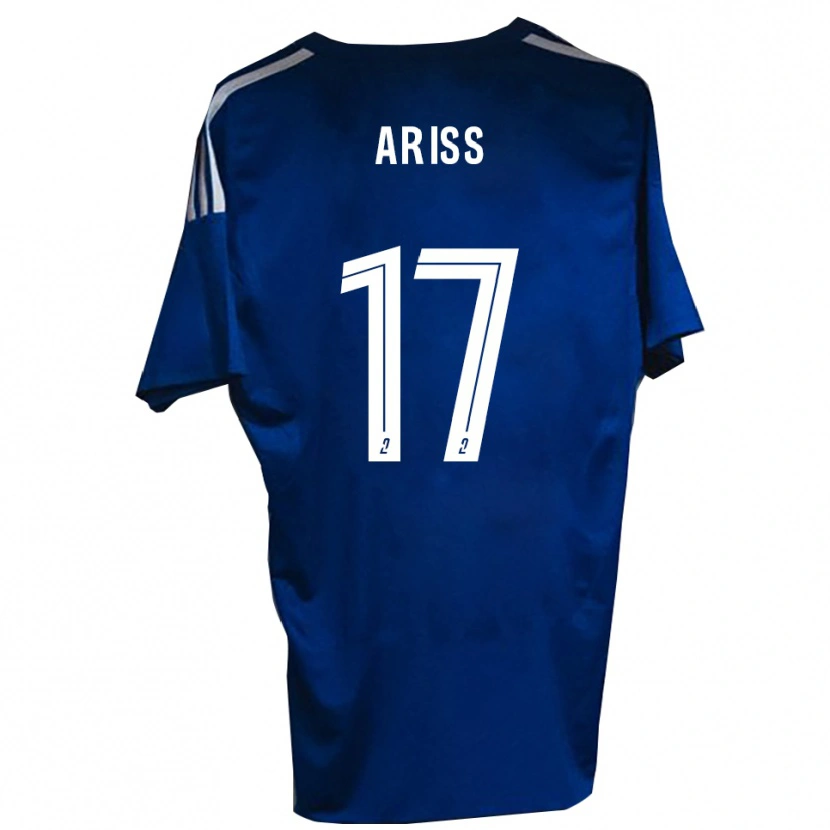 Danxen Criança Camisola Zakaria Ariss #17 Azul Branco Principal 2025/26 Camisa