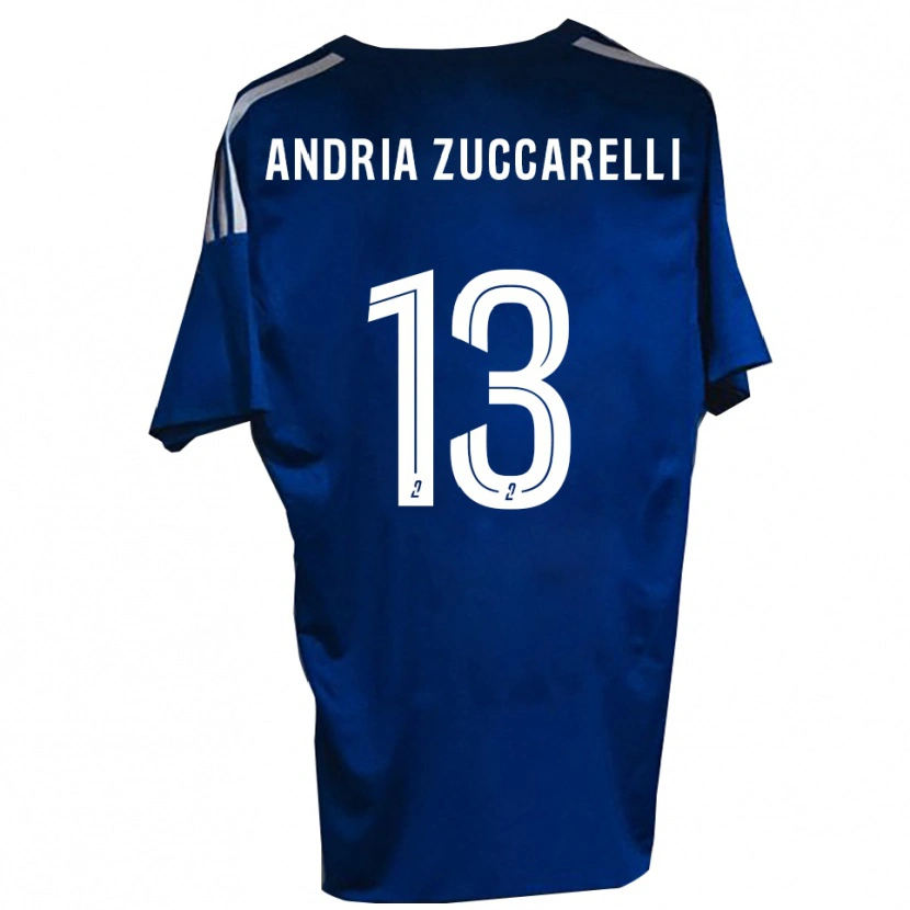 Danxen Criança Camisola Carlu Andria Zuccarelli #13 Azul Branco Principal 2025/26 Camisa