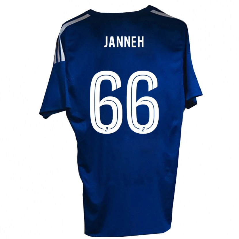 Danxen Criança Camisola Jocelyn Janneh #66 Azul Branco Principal 2025/26 Camisa