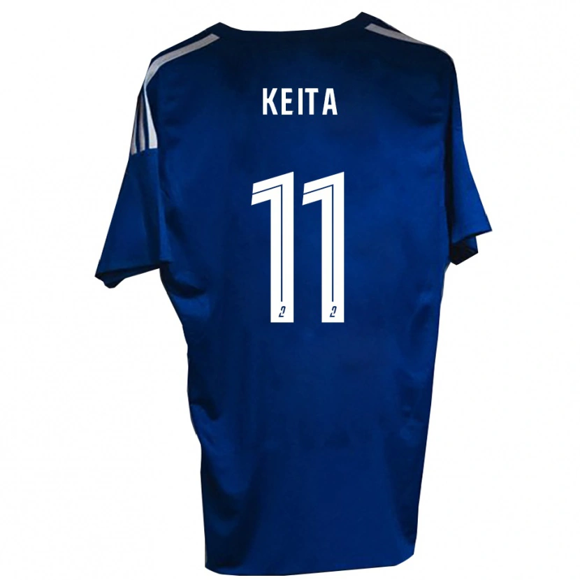 Danxen Criança Camisola Moussa Keita #11 Azul Branco Principal 2025/26 Camisa