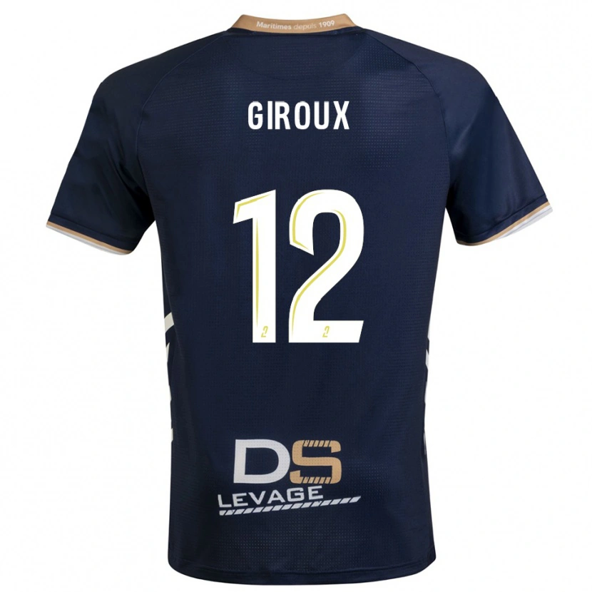 Danxen Criança Camisola Tom Giroux #12 Azul Marinho Dourado Principal 2025/26 Camisa