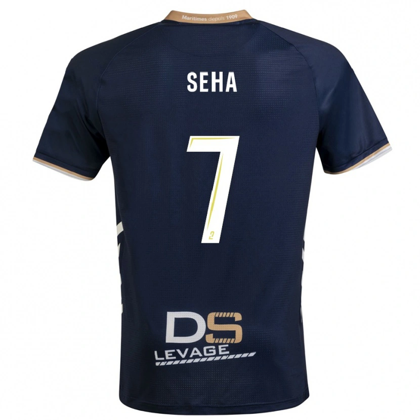 Danxen Criança Camisola Zaid Seha #7 Azul Marinho Dourado Principal 2025/26 Camisa