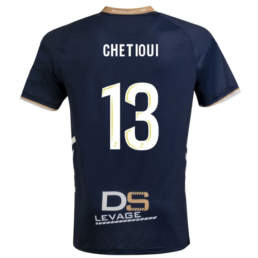 Danxen Criança Camisola Shain Chetioui #13 Azul Marinho Dourado Principal 2025/26 Camisa