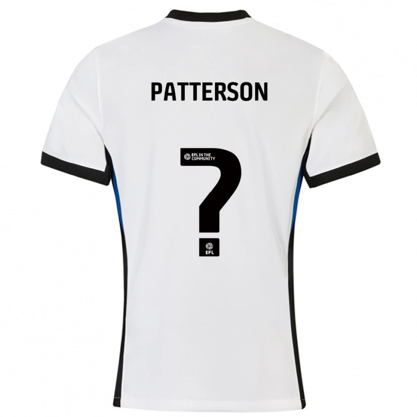 Danxen Criança Camisola Rico Patterson #0 Branco Azul Alternativa 2025/26 Camisa