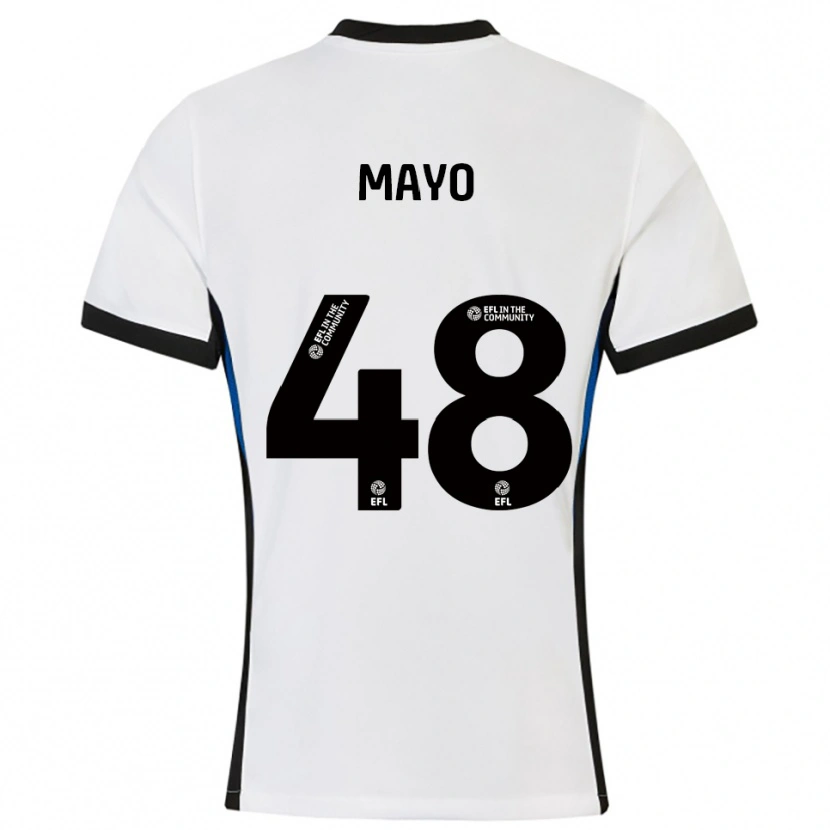 Danxen Criança Camisola Bradley Mayo #48 Branco Azul Alternativa 2025/26 Camisa