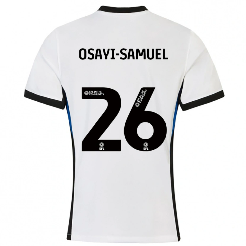 Danxen Criança Camisola Bright Osayi-Samuel #26 Branco Azul Alternativa 2025/26 Camisa